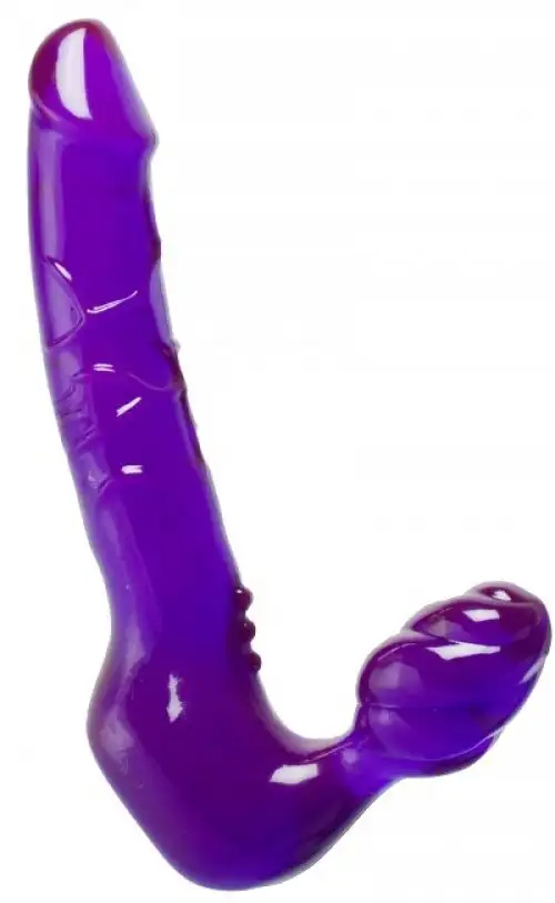 Классный безремневой Страпон с Уникальной Системой Крепления Bend Over Boyfrend Purple