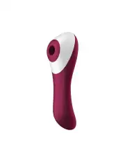 Вакуумный стимулятор с вибрацией Satisfyer Dual Crush Wine Red photo 1