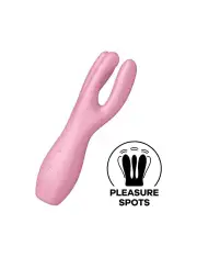 Клиторальный вибратор Satisfyer Threesome 3 Pink с тремя пальчиками photo 1