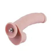 Силиконовый фаллоимитатор для секс-машин Hismith 8.3″ Silicone Dildo, изогнутый, система KlicLok photo 1
