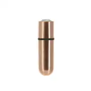 Вибропуля PowerBullet First-Class Bullet 2.5″ with Key Chain Pouch, Rose Gold, 9 режимов вибрации photo 1