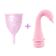 Менструальная чаша Femintimate Eve Cup с переносным душем, (L)