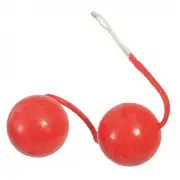Вагинальные шарики LATEX COATED BALLS RED  