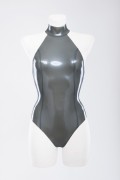 Латексный купальник с ошейником Latex Swimsuit With Collar