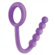Анальная цепочка и эрекционная насадка BALL CINCH ANAL BEAD PURPLE 