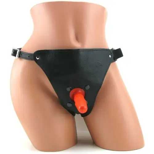 Кожаные трусики для страпона ULTRA VAC-U-LOCK HARNESS LEATHER photo 1