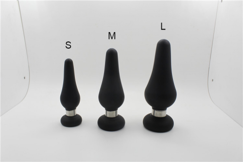 Анальная пробка. Силикон, металл. photo 1