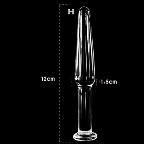 Анальная пробка. Стекло. 12 см. photo 1