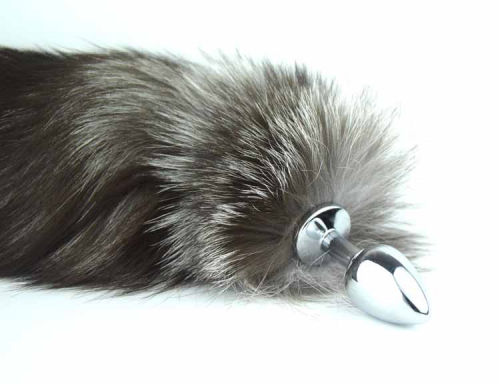 Анальная пробка. Металл. С хвостом. photo 1