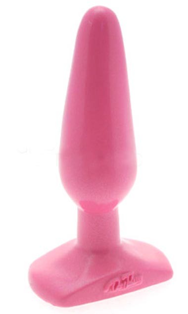 Анальная Пробка Butt Plug Pink Slim Medium с нежной текстурой