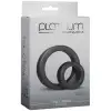 Набір ерекційних кілець Doc Johnson Platinum Premium Silicone — The C-Rings — Charcoal photo 2