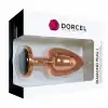 Металева анальна пробка із прикрасою у вигляді кристалу Dorcel - Diamond Plug Rose Gold L photo 5