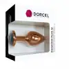 Металева анальна пробка із прикрасою у вигляді кристалу Dorcel - Diamond Plug Rose Gold M photo 5