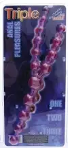 Анальные бусинки TRIPLE ANAL PLEASURES (фиолетовый) photo 2