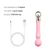 Вібромасажер із підігрівом Zalo Sweet Magic - Confidence Wand Fairy Pink photo 6