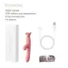 Вібратор з підігрівом та вакуумною стимуляцією клітора Zalo - ROSE Vibrator Strawberry Pink photo 7