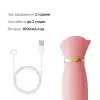 Вібратор з підігрівом та вакуумною стимуляцією клітора Zalo - ROSE Vibrator Strawberry Pink photo 6