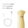 Вибратор с подогревом и вакуумной стимуляцией клитора Zalo - ROSE Vibrator Lemon Yellow photo 6