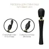 Вибромассажер с насадками Zalo — Kyro Wand Obsidian Black photo 4