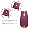 Смарт-вибратор для груди Zalo - Nave Velvet Purple, пульт ДУ, работа через приложение photo 4