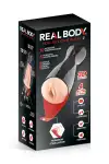Преміум-вібромастурбатор Real Body - Real Sucking Pussy 2, всмоктування, звук, стимуляція промежини photo 6