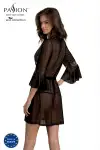 Пеньюар Passion LEAFA PEIGNOIR black S/M - ECO Passion photo 2