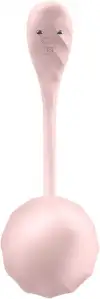 Смарт-виброяйцо Satisfyer Ribbed Petal Connect App Rose, управление со смартфона, пульт ДУ photo 4
