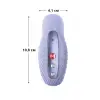 Накладний вібратор Fun Factory LAYA III soft violet, ефект постукування пальцем photo 2