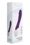 Вібратор S Pleasures Premium Phoenix, для точки G, фіолетовий, водостійкий, 16 видів вібрації, нагрі photo 3