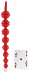 Анальная цепочка POWER DRILLS BALLS RED photo 4