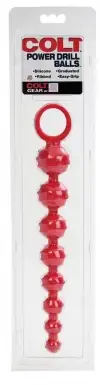Анальная цепочка POWER DRILLS BALLS RED photo 6