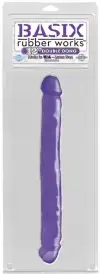 Фаллоимитатор двойной BASIX 12 DOUBLE DONG IN PURPLE  photo 3