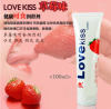 Оральный лубрикант Love Kiss Strawberry Cream. Клубника. Съедобный. 100 мл. photo 2
