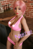 Секс-кукла с розовыми волосами 146 см photo 4