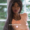 Силиконовая секс кукла с темной кожей с металическим каркасом - 168 см photo 4