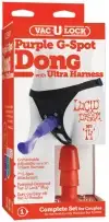 Страпон женский PURPLE G-SPOT DONG WITH HARNESS photo 2