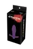 Анальная пробка с вибрацией MAI Attraction Toys №87 Purple перезаряжаемая, длина 11см, диаметр 3,5см photo 2