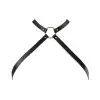 Портупея з екошкіри Bijoux Indiscrets MAZE — Cross Chest Harness Black photo 2