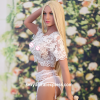 Секс-кукла блондинка в кружевном белом наряде 159 см  photo 6
