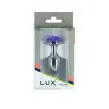 Металева анальна пробка Lux Active з трояндою - Rose Anal Plug - Purple, віброкуля в подарунок photo 5