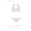 Комплект: бра, трусики з ажурним декором та відкритим кроком Ursula Set white XXL/XXXL — Passion photo 5