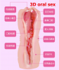 Мужской 3D мастурбатор из силикона для орального секса photo 3