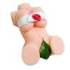 М'який силіконовий мастурбатор у вигляді жіночого торса з пишним бюстом та стрічкою photo 4
