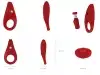 Эрекционная вибронасадка OVO B3 RED photo 4