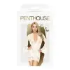 Комплект пеньюар с декором в виде роз и стрингами Penthouse - Sweet Retreat White S/L photo 3