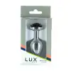 Металева анальна пробка Lux Active з трояндою - Rose Anal Plug - Black, віброкуля в подарунок photo 5