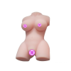 Реалістичний торс із силікону для вагінального та анального сексу photo 4