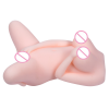 Мастурбатор силиконовый в виде женской фигурки с 2 отверстиями и пышным бюстом photo 5