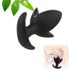 Силиконовый анальный стимулятор для женщин, цвет черный photo 2