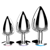 Анальна пробка із нержавіючої сталі Butt Plug 3 шт photo 6